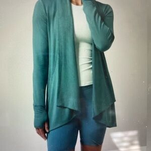 Athleta Teal Open Front Cardigan